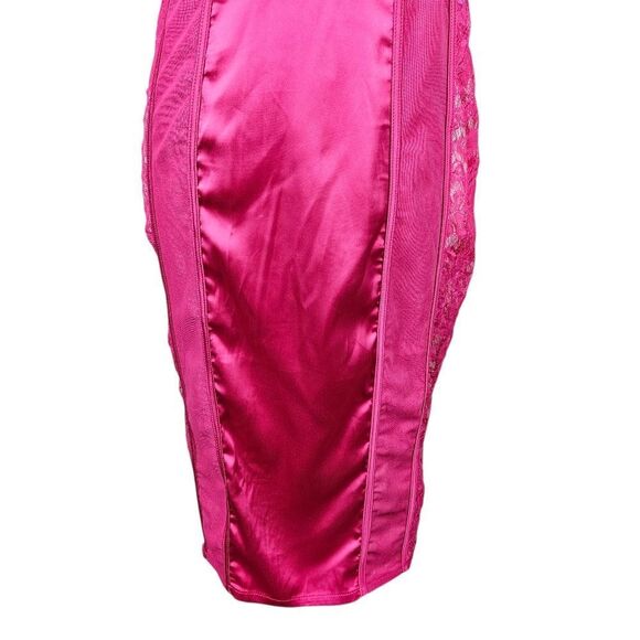 Fashion Nova Melinna Satin Dress – Pink Medium - Picture 5 of 15